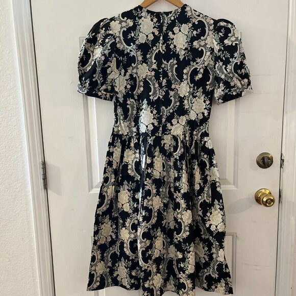 Vintage Gunne Sax Jessica McClintock Lace Prairie Cottagecore Dress Sz 12 - Picture 2 of 9